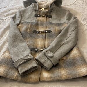 Ever New Gray and Tan Pea Coat